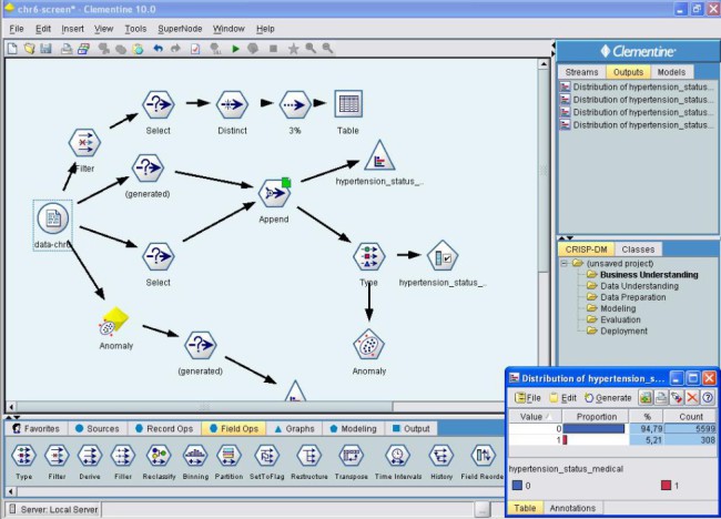SPSS Clementine alkalmazás képernyőképe